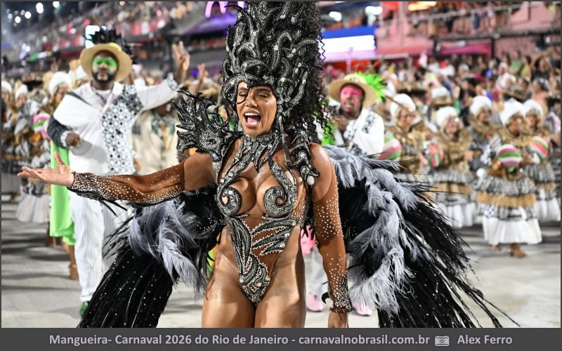 Desfile Mangueira no Carnaval 2026 do Rio de Janeiro - carnavalnobrasil.com.br