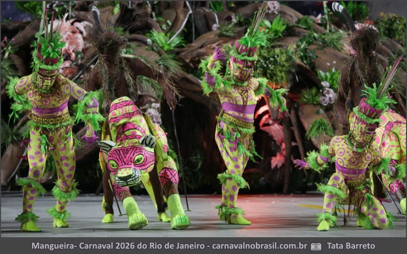 Desfile Mangueira no Carnaval 2026 do Rio de Janeiro - carnavalnobrasil.com.br