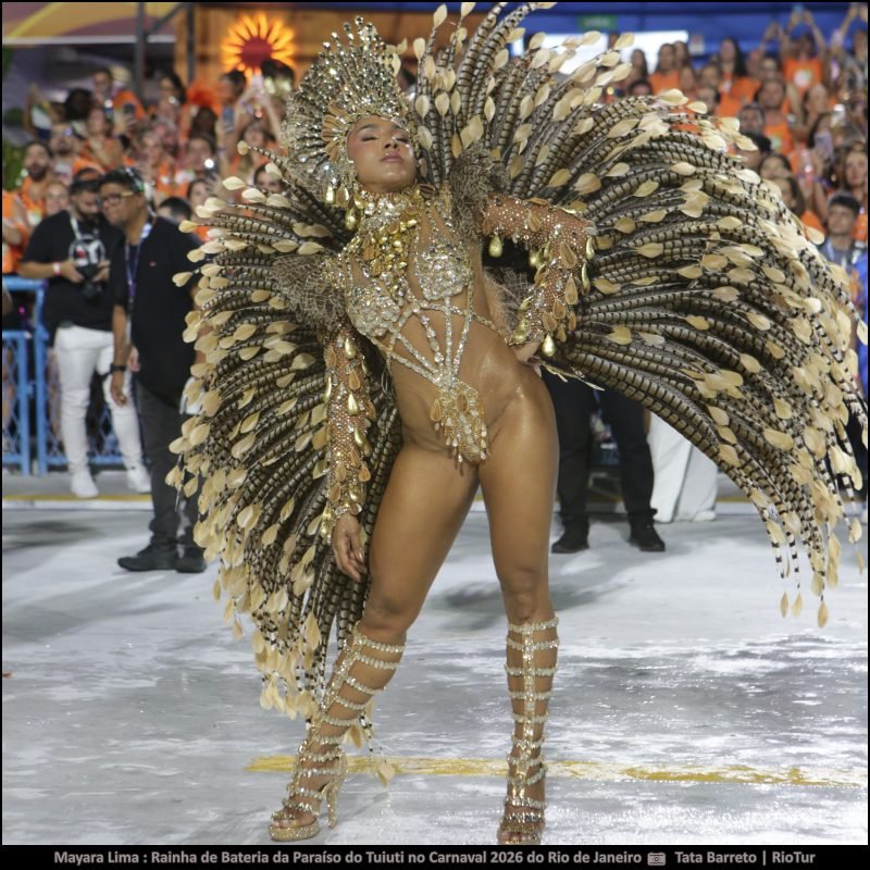 Fotos Mayara Lima : Rainha de Bateria da Paraíso do Tuiuti no Carnaval 2026 do Rio de Janeiro - carnavalnobrasil.com.br