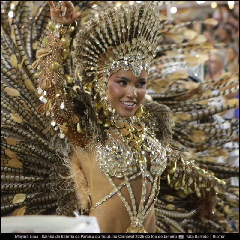 Fotos Mayara Lima : Rainha de Bateria da Paraíso do Tuiuti no Carnaval 2026 do Rio de Janeiro - carnavalnobrasil.com.br