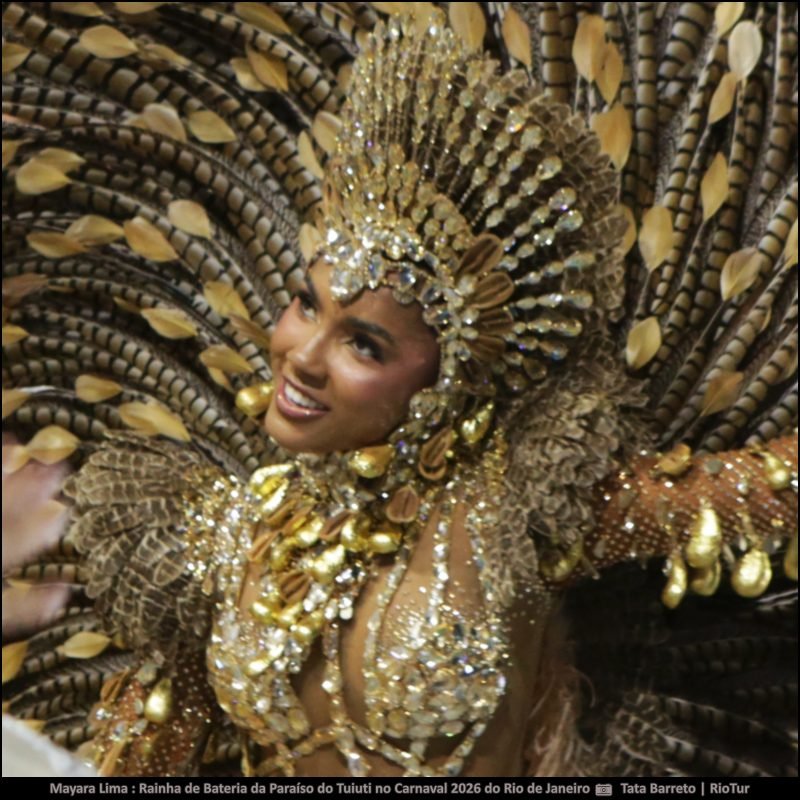 Fotos Mayara Lima : Rainha de Bateria da Paraíso do Tuiuti no Carnaval 2026 do Rio de Janeiro - carnavalnobrasil.com.br
