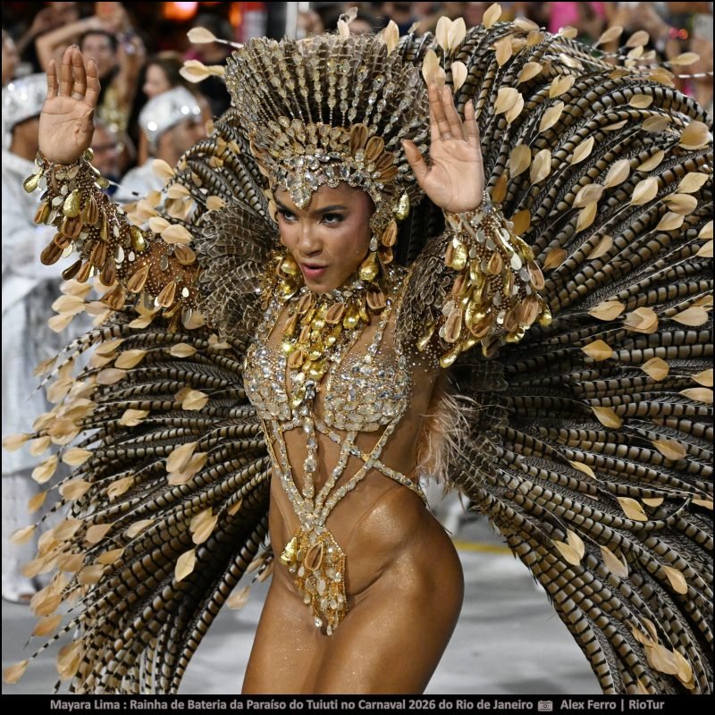 Fotos Mayara Lima : Rainha de Bateria da Paraíso do Tuiuti no Carnaval 2026 do Rio de Janeiro - carnavalnobrasil.com.br