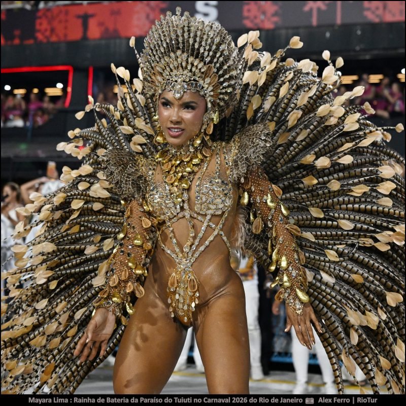 Fotos Mayara Lima : Rainha de Bateria da Paraíso do Tuiuti no Carnaval 2026 do Rio de Janeiro - carnavalnobrasil.com.br