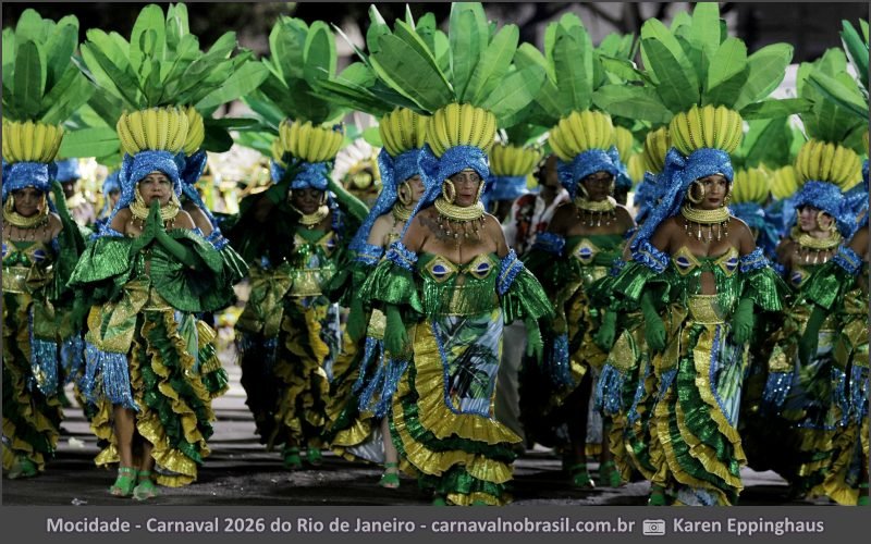 Desfile Mocidade Independente de Padre Miguel no Carnaval 2026 do Rio de Janeiro