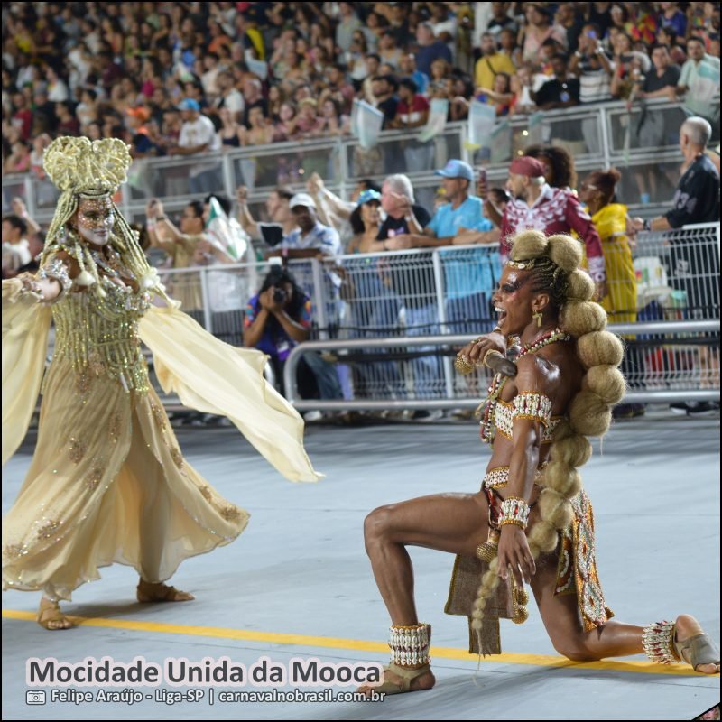 Desfile da Mocidade Unida da Mooca no Carnaval 2026 de São Paulo - carnavalnobrasil.com.br