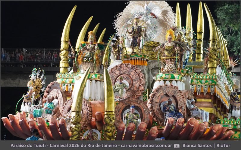 Desfile Paraíso do Tuiuti no Carnaval 2026 do Rio de Janeiro - carnavalnobrasil.com.br