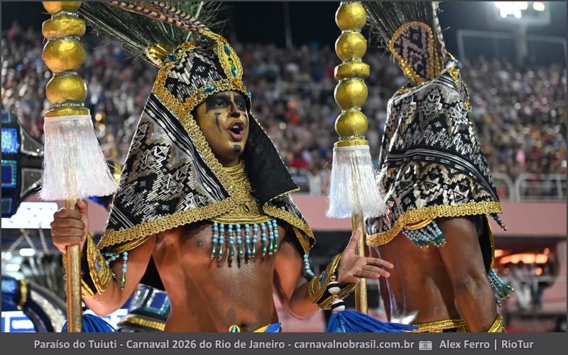 Desfile Paraíso do Tuiuti no Carnaval 2026 do Rio de Janeiro - carnavalnobrasil.com.br