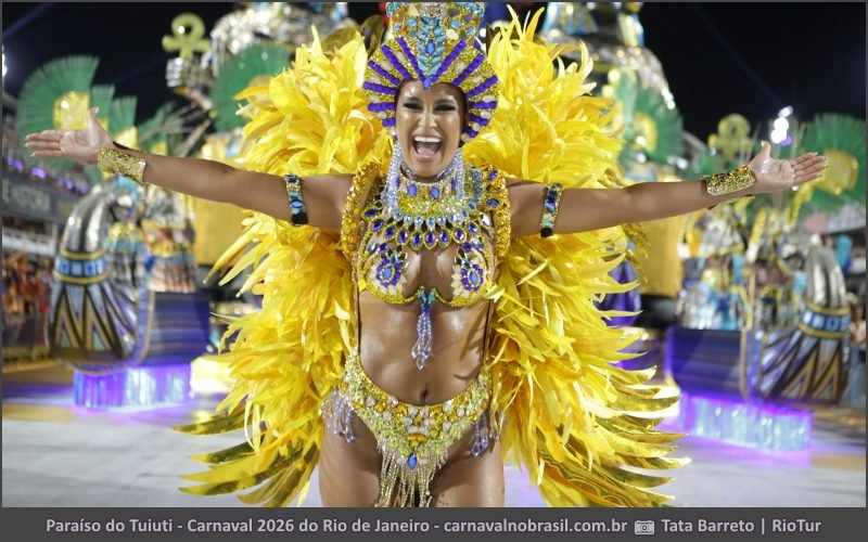Desfile Paraíso do Tuiuti no Carnaval 2026 do Rio de Janeiro - carnavalnobrasil.com.br