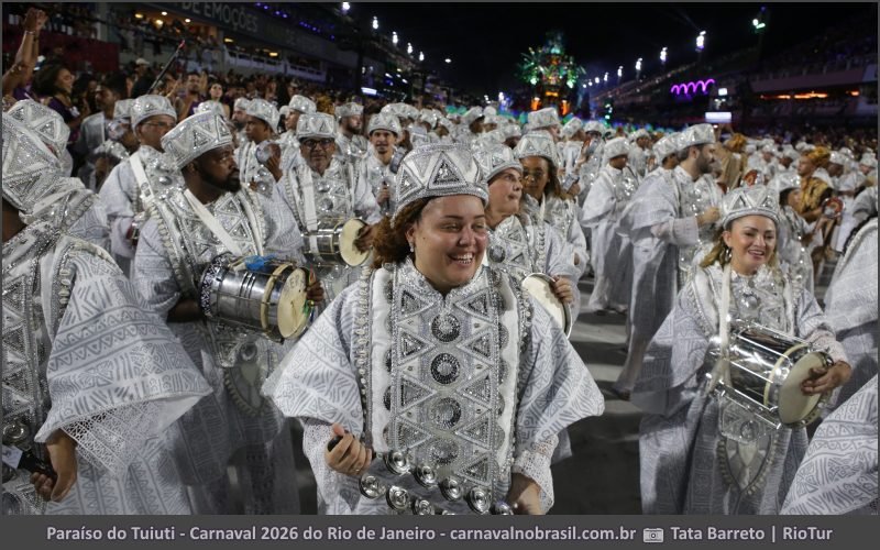 Desfile Paraíso do Tuiuti no Carnaval 2026 do Rio de Janeiro - carnavalnobrasil.com.br