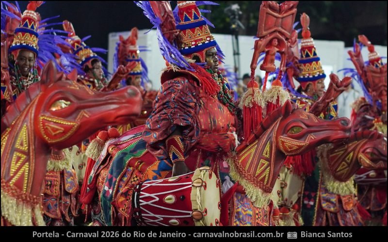 Desfile Portela no Carnaval 2026 do Rio de Janeiro
