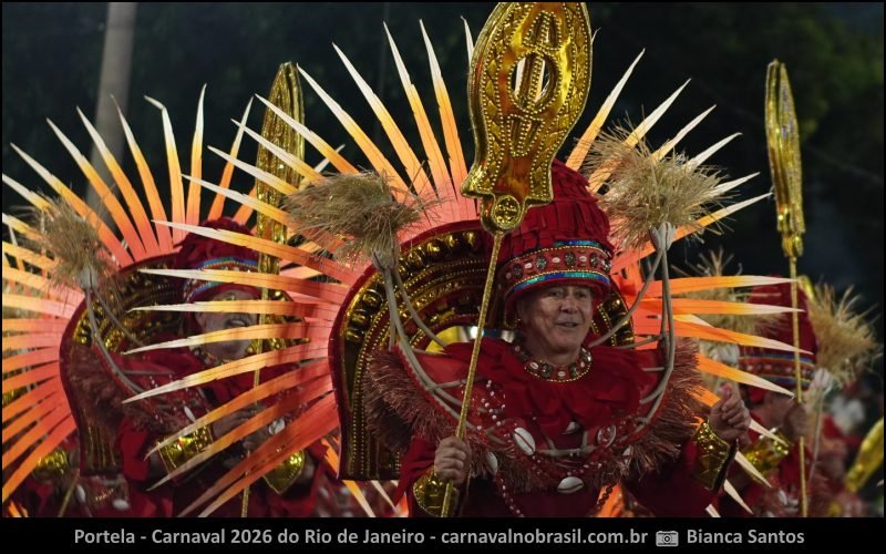 Desfile Portela no Carnaval 2026 do Rio de Janeiro