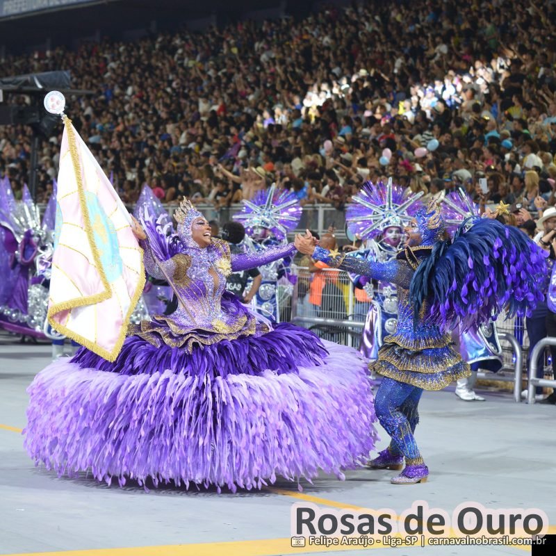 Desfile da Rosas de Ouro no Carnaval 2026 de São Paulo - carnavalnobrasil.com.br