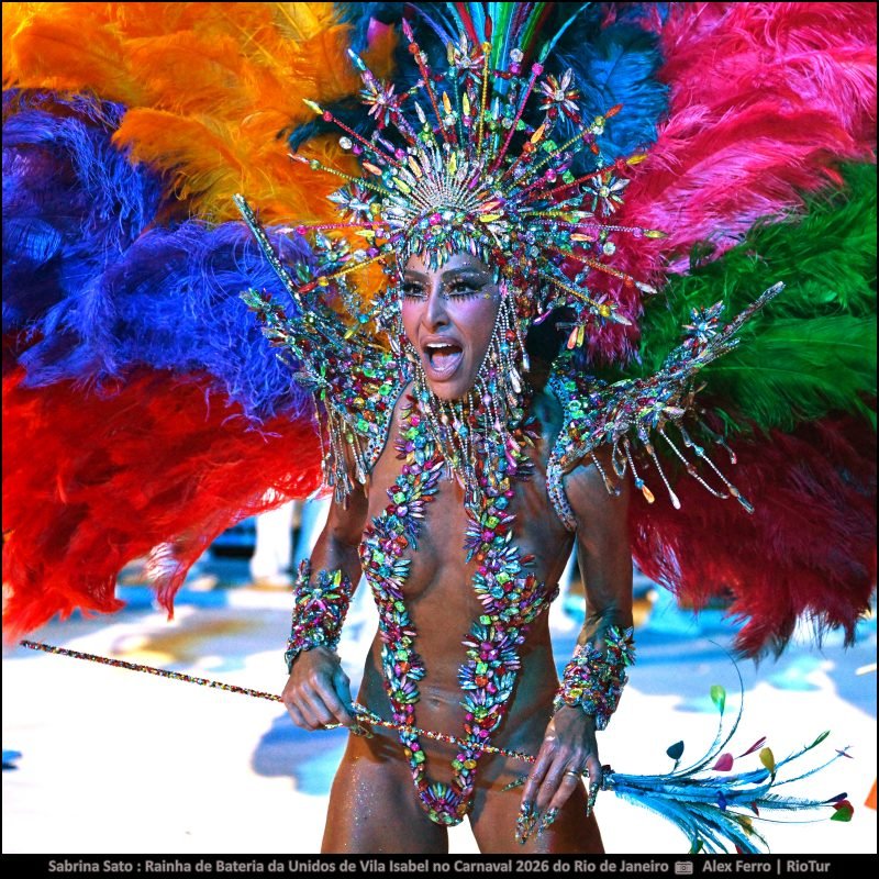 Fotos Sabrina Sato : Rainha de Bateria da Unidos de Vila Isabel no Carnaval 2026 do Rio de Janeiro - carnavalnobrasil.com.br