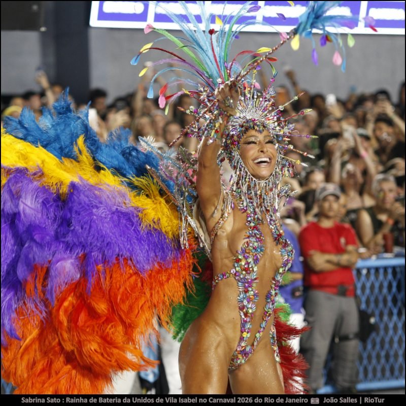 Fotos Sabrina Sato : Rainha de Bateria da Unidos de Vila Isabel no Carnaval 2026 do Rio de Janeiro - carnavalnobrasil.com.br