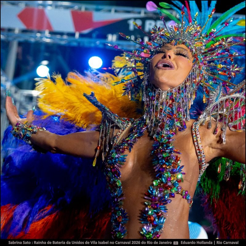 Fotos Sabrina Sato : Rainha de Bateria da Unidos de Vila Isabel no Carnaval 2026 do Rio de Janeiro - carnavalnobrasil.com.br