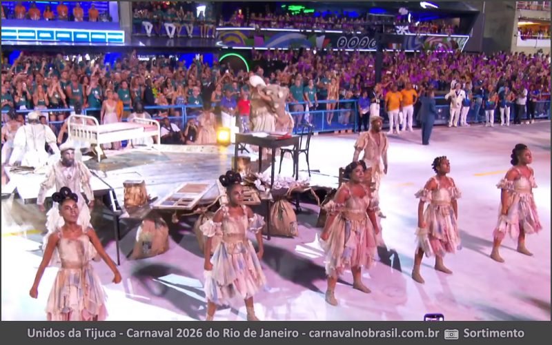 Desfile Unidos da Tijuca no Carnaval 2026 do Rio de Janeiro