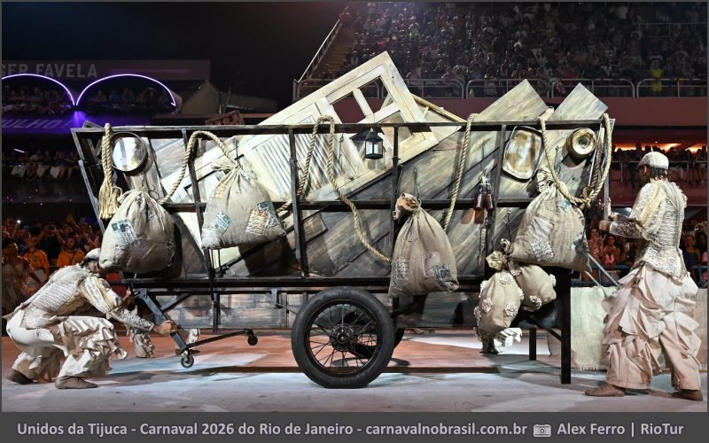 Foto desfile Unidos da Tijuca no Carnaval 2026 do Rio de Janeiro - carnavalnobrasil.com.br