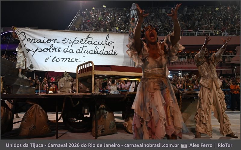 Foto desfile Unidos da Tijuca no Carnaval 2026 do Rio de Janeiro - carnavalnobrasil.com.br