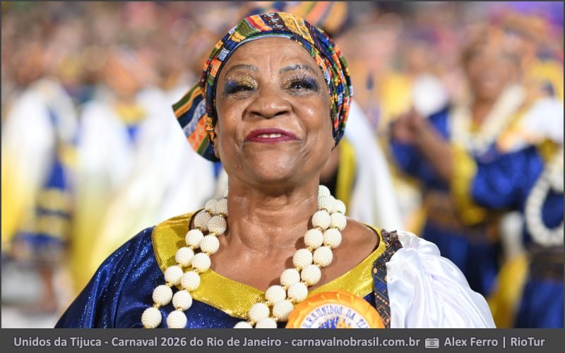 Foto desfile Unidos da Tijuca no Carnaval 2026 do Rio de Janeiro - carnavalnobrasil.com.br
