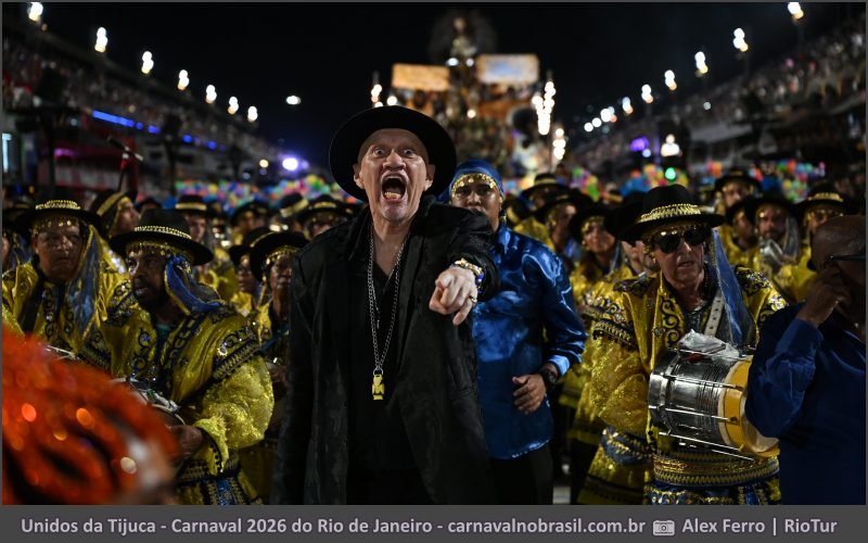 Foto desfile Unidos da Tijuca no Carnaval 2026 do Rio de Janeiro - carnavalnobrasil.com.br
