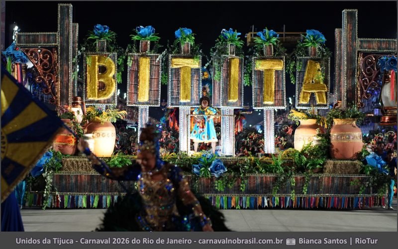 Foto desfile Unidos da Tijuca no Carnaval 2026 do Rio de Janeiro - carnavalnobrasil.com.br