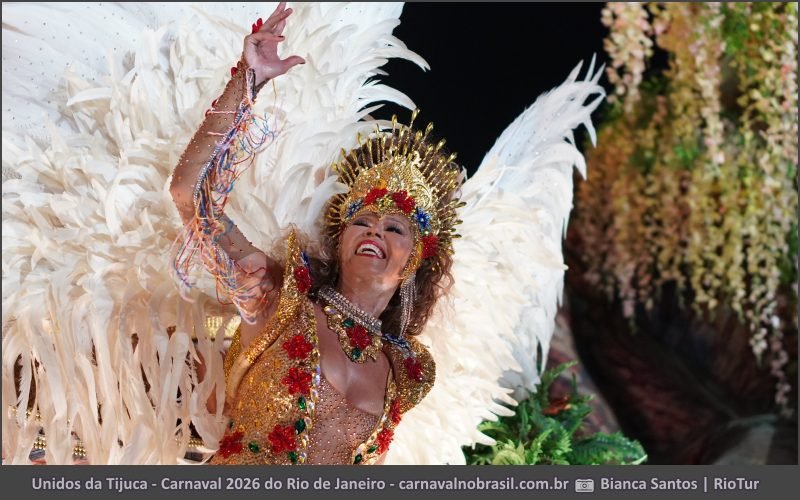 Foto desfile Unidos da Tijuca no Carnaval 2026 do Rio de Janeiro - carnavalnobrasil.com.br