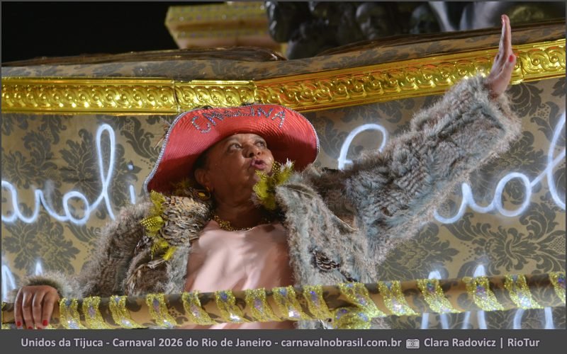 Foto desfile Unidos da Tijuca no Carnaval 2026 do Rio de Janeiro - carnavalnobrasil.com.br