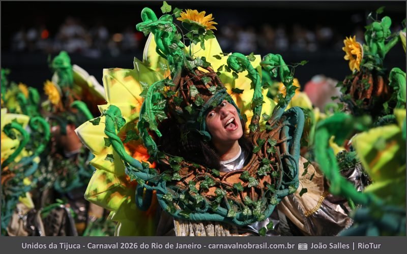 Foto desfile Unidos da Tijuca no Carnaval 2026 do Rio de Janeiro - carnavalnobrasil.com.br