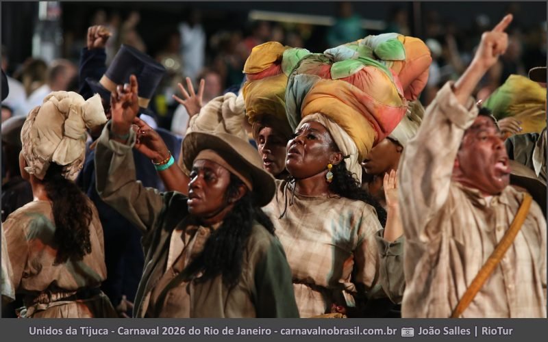 Foto desfile Unidos da Tijuca no Carnaval 2026 do Rio de Janeiro - carnavalnobrasil.com.br