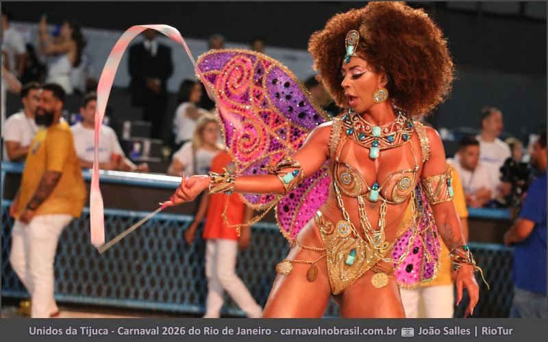 Foto desfile Unidos da Tijuca no Carnaval 2026 do Rio de Janeiro - carnavalnobrasil.com.br