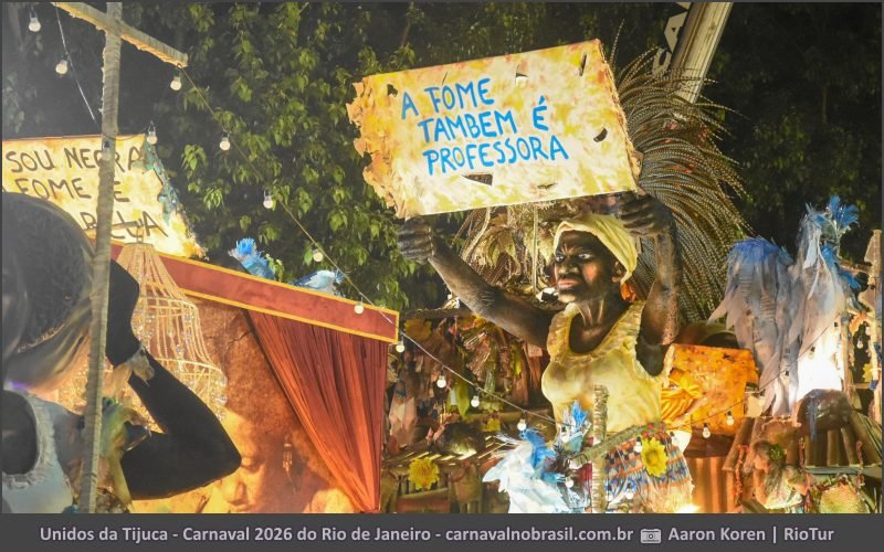 Foto desfile Unidos da Tijuca no Carnaval 2026 do Rio de Janeiro - carnavalnobrasil.com.br