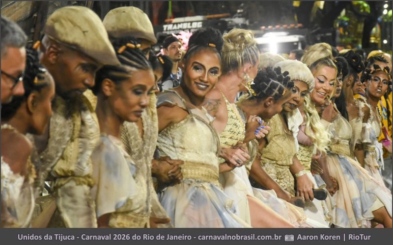 Foto desfile Unidos da Tijuca no Carnaval 2026 do Rio de Janeiro - carnavalnobrasil.com.br