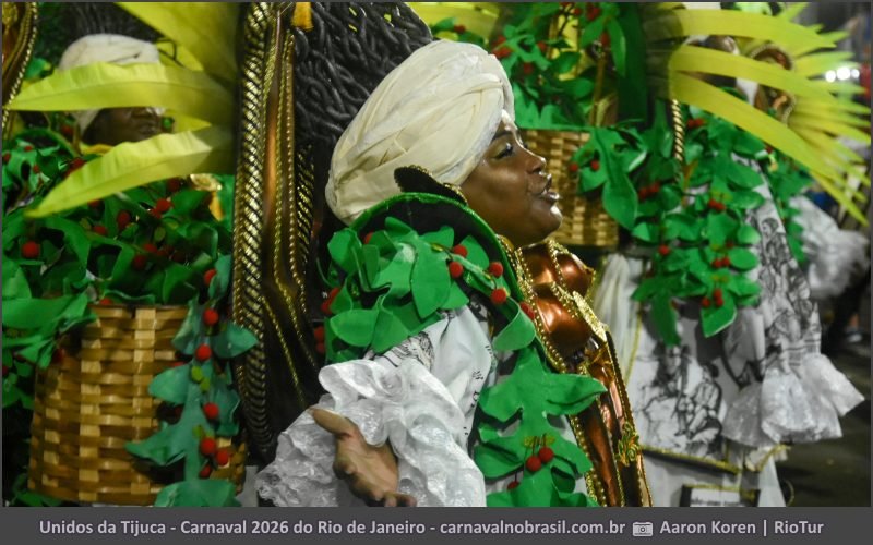 Foto desfile Unidos da Tijuca no Carnaval 2026 do Rio de Janeiro - carnavalnobrasil.com.br