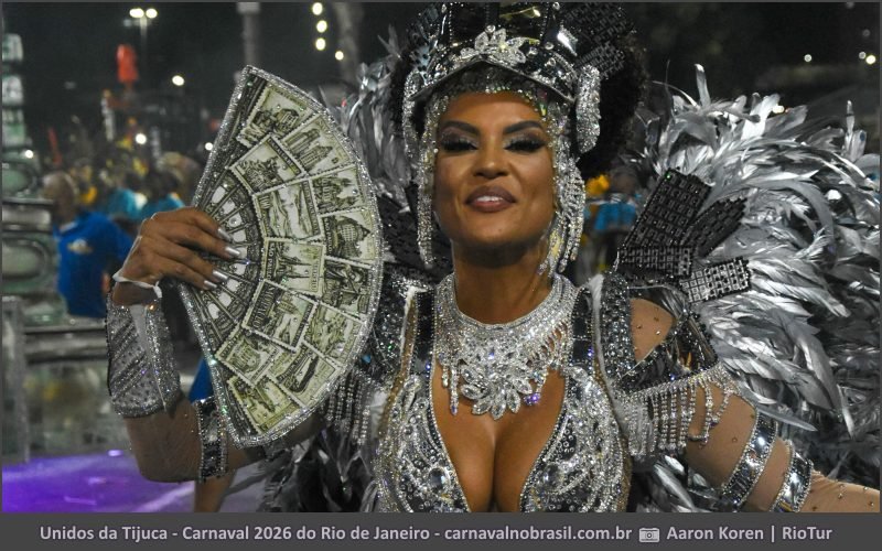 Foto desfile Unidos da Tijuca no Carnaval 2026 do Rio de Janeiro - carnavalnobrasil.com.br