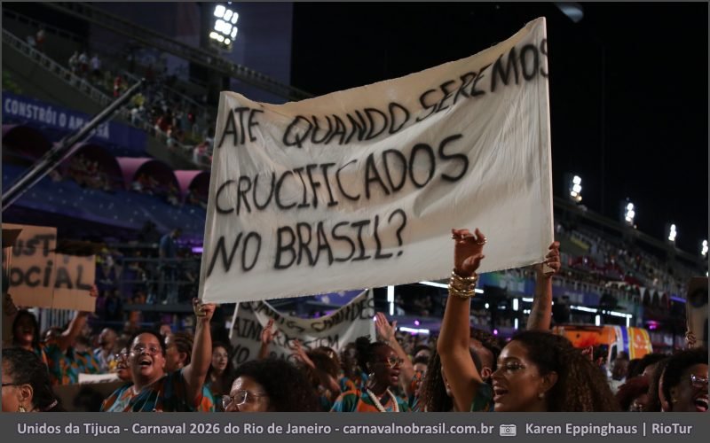 Foto desfile Unidos da Tijuca no Carnaval 2026 do Rio de Janeiro - carnavalnobrasil.com.br