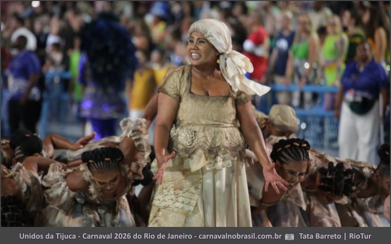 Foto desfile Unidos da Tijuca no Carnaval 2026 do Rio de Janeiro - carnavalnobrasil.com.br