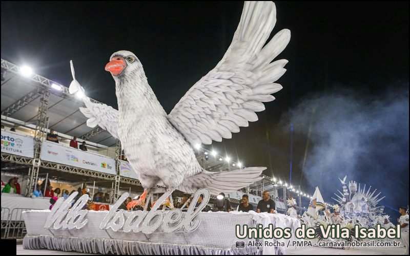 Carnaval 2026 de Porto Alegre : desfile Unidos de Vila Isabel - carnavalnobrasil.com.br