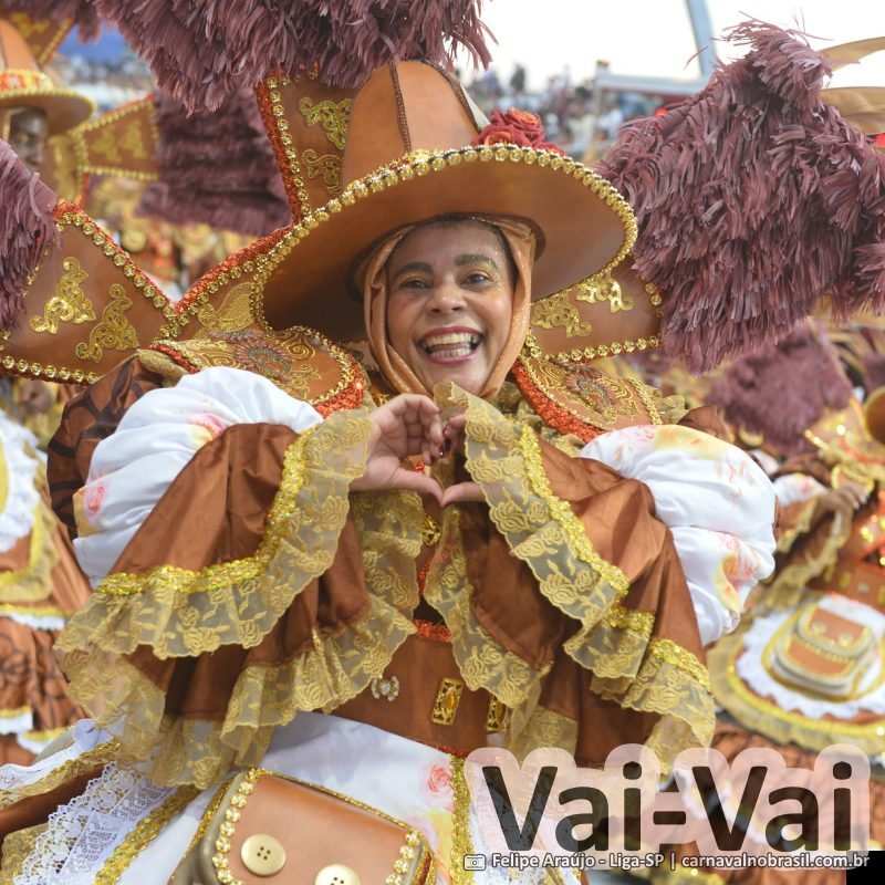 Desfile da Vai-Vai no Carnaval 2026 de São Paulo