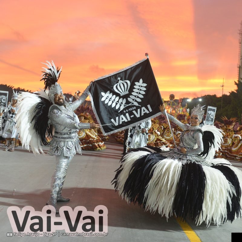 Desfile da Vai-Vai no Carnaval 2026 de São Paulo - carnavalnobrasil.com.br
