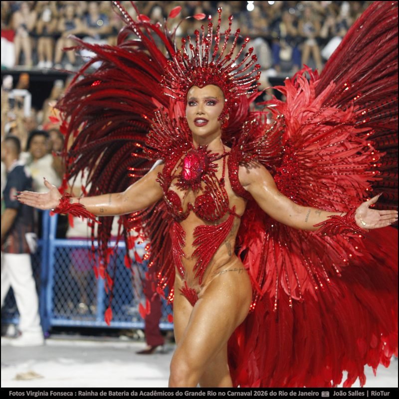 Fotos Virginia Fonseca : Rainha de Bateria da Acadêmicos do Grande Rio no Carnaval 2026 do Rio de Janeiro