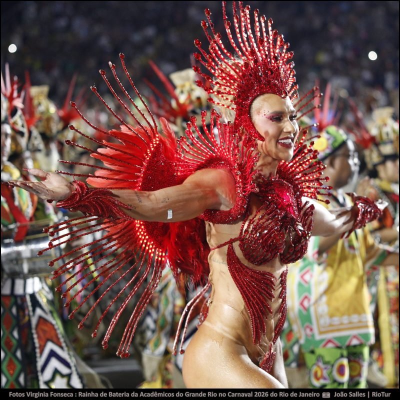 Fotos Virginia Fonseca : Rainha de Bateria da Acadêmicos do Grande Rio no Carnaval 2026 do Rio de Janeiro
