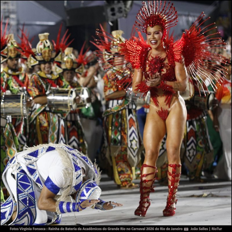 Fotos Virginia Fonseca : Rainha de Bateria da Acadêmicos do Grande Rio no Carnaval 2026 do Rio de Janeiro
