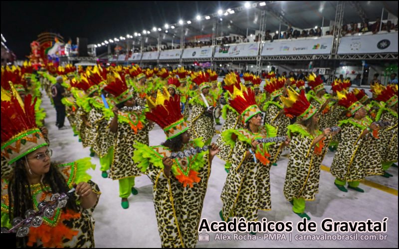 Carnaval 2026 de Porto Alegre : desfile Acadêmicos de Gravataí - carnavalnobrasil.com.br