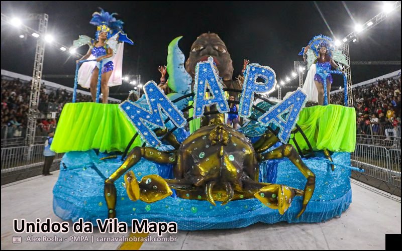 Carnaval 2026 de Porto Alegre : desfile Unidos da Vila Mapa - carnavalnobrasil.com.br