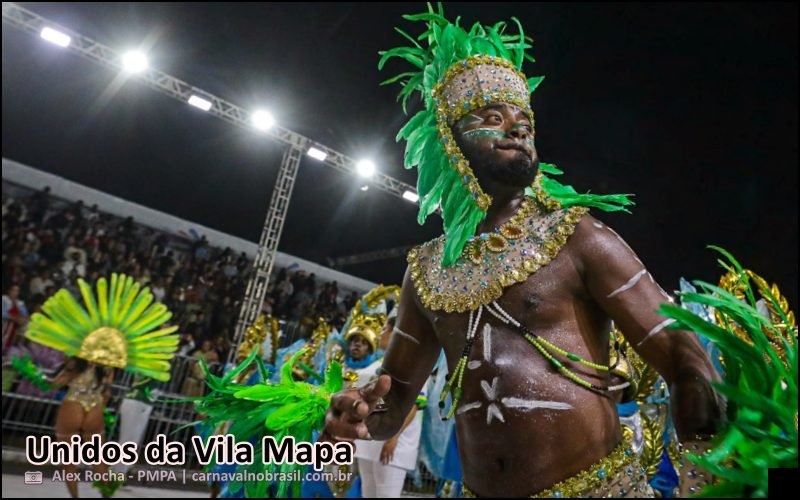 Carnaval 2026 de Porto Alegre : desfile Unidos da Vila Mapa - carnavalnobrasil.com.br