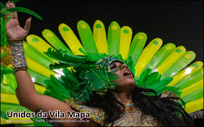 Carnaval 2026 de Porto Alegre : desfile Unidos da Vila Mapa - carnavalnobrasil.com.br