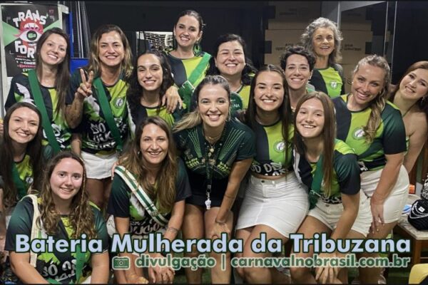 Bateria Mulherada da Tribuzana anima Ensaio de Carnaval gratuito em Florianópolis