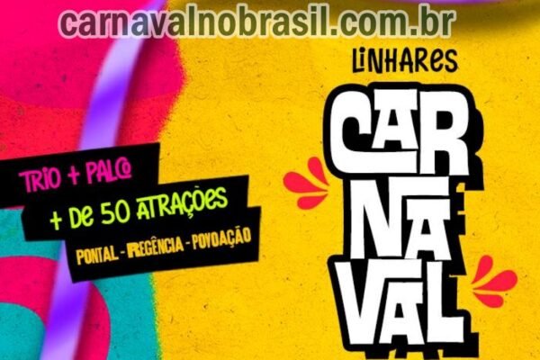 Linhares Carnaval 2024 nas praias do Pontal do Ipiranga, Regência e Povoação