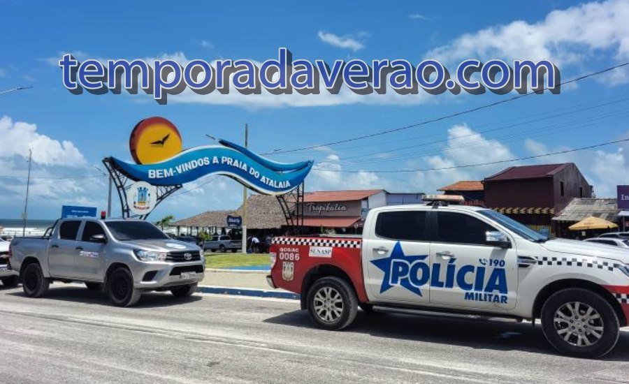 Polícia Militar na Praia do Atalaia em Salinópolis  - Temporada Verão Sortimentos.com
