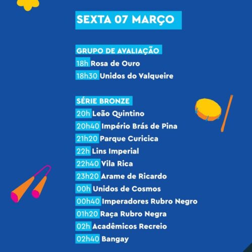 Programação do Carnaval 2025 na Intendente Magalhães